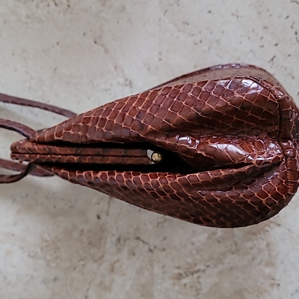 Vintage lizard skin small purse. 1940's ? - Picture 9 of 16